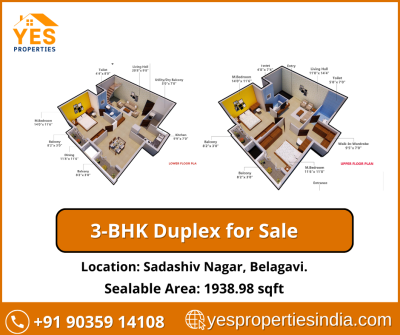 Luxurious 3-BHK Duplex Flats for Sale in Sadashiv Nagar, Belagavi | Smart & Vastu-Compliant Homes