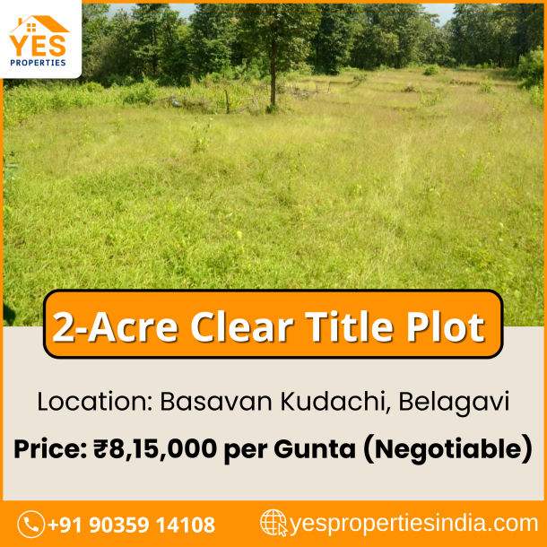 Prime 2-Acre Plot for Sale in Basavan Kudachi, Belagavi-1