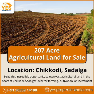 207 Acres of Agricultural Land for Sale in Chikkodi, Sadalga