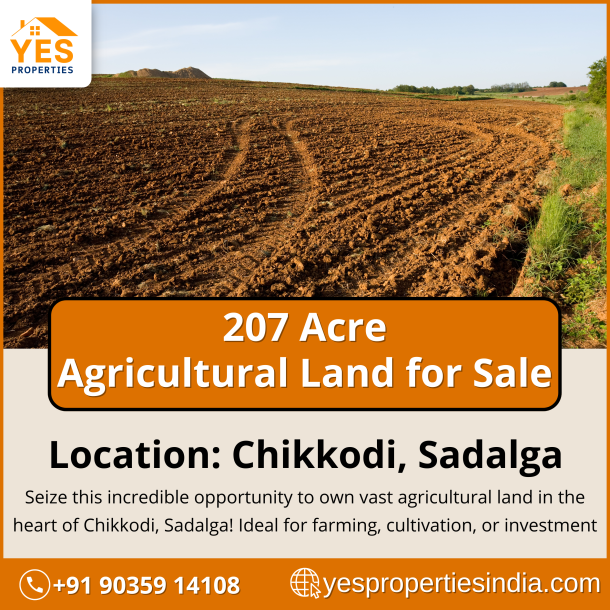 207 Acres of Agricultural Land for Sale in Chikkodi, Sadalga-1