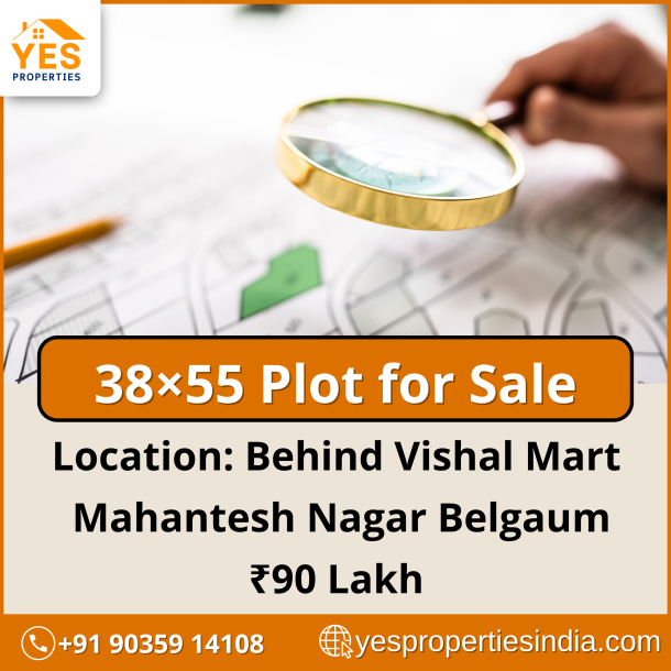 Prime 38x55 NA Plot for Sale in Mahantesh Nagar Belagavi-1