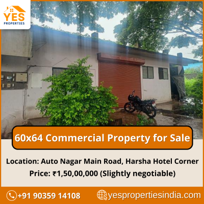 Prime Commercial Property for Sale at Auto Nagar Main Road, Harsha Hotel Corner