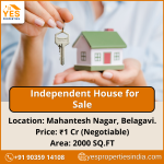 House for Sale 2BHK & 1BHK At  Mahantesh Nagar, Belagavi